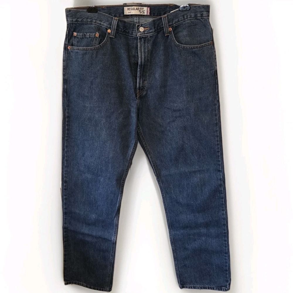 Levis 505 Jeans Mens‎ 38x34 Blue Denim Pants Straight Fit American Classic Y2K